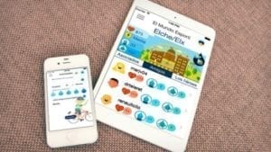 apps open on an iphone and a tablet
