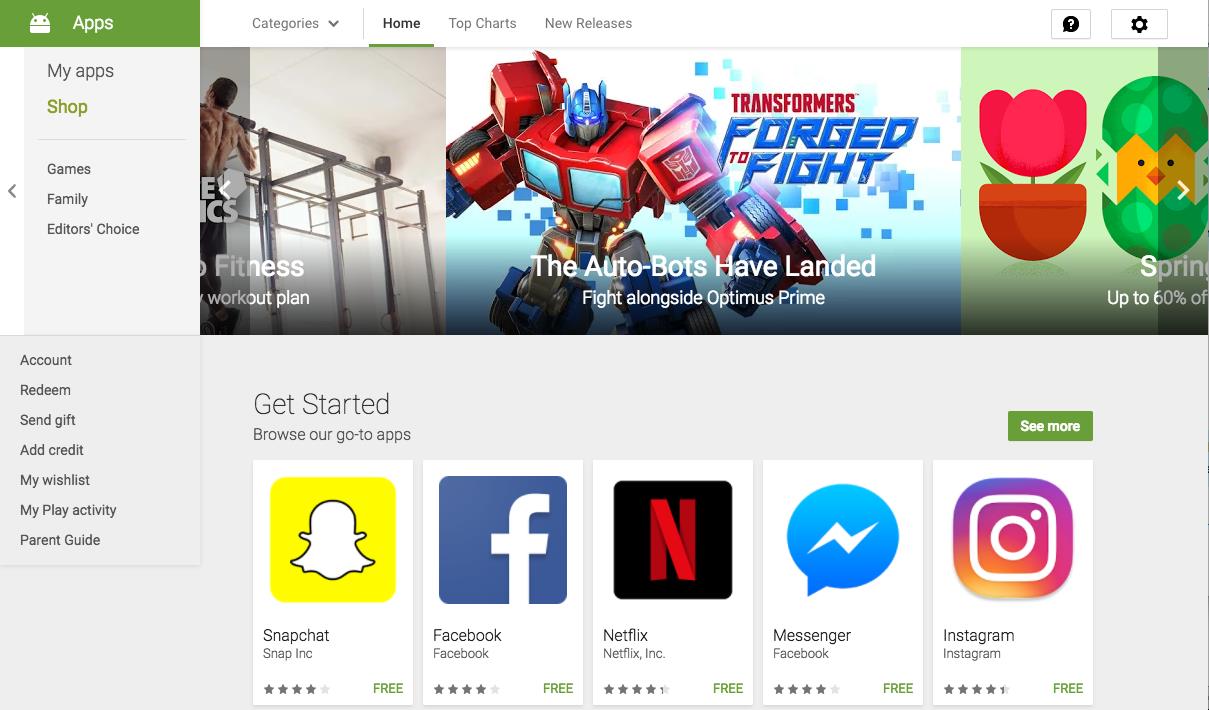 android app store